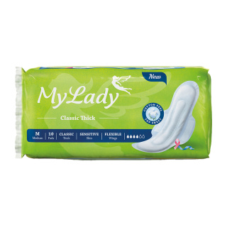 نوار بهداشتی بالدار مای لیدی مدل کتان کلاسیک